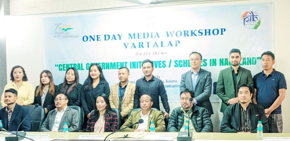 Some of the dignitaries who participated in the one day media workshop ‘Vartalap’ on November 2.